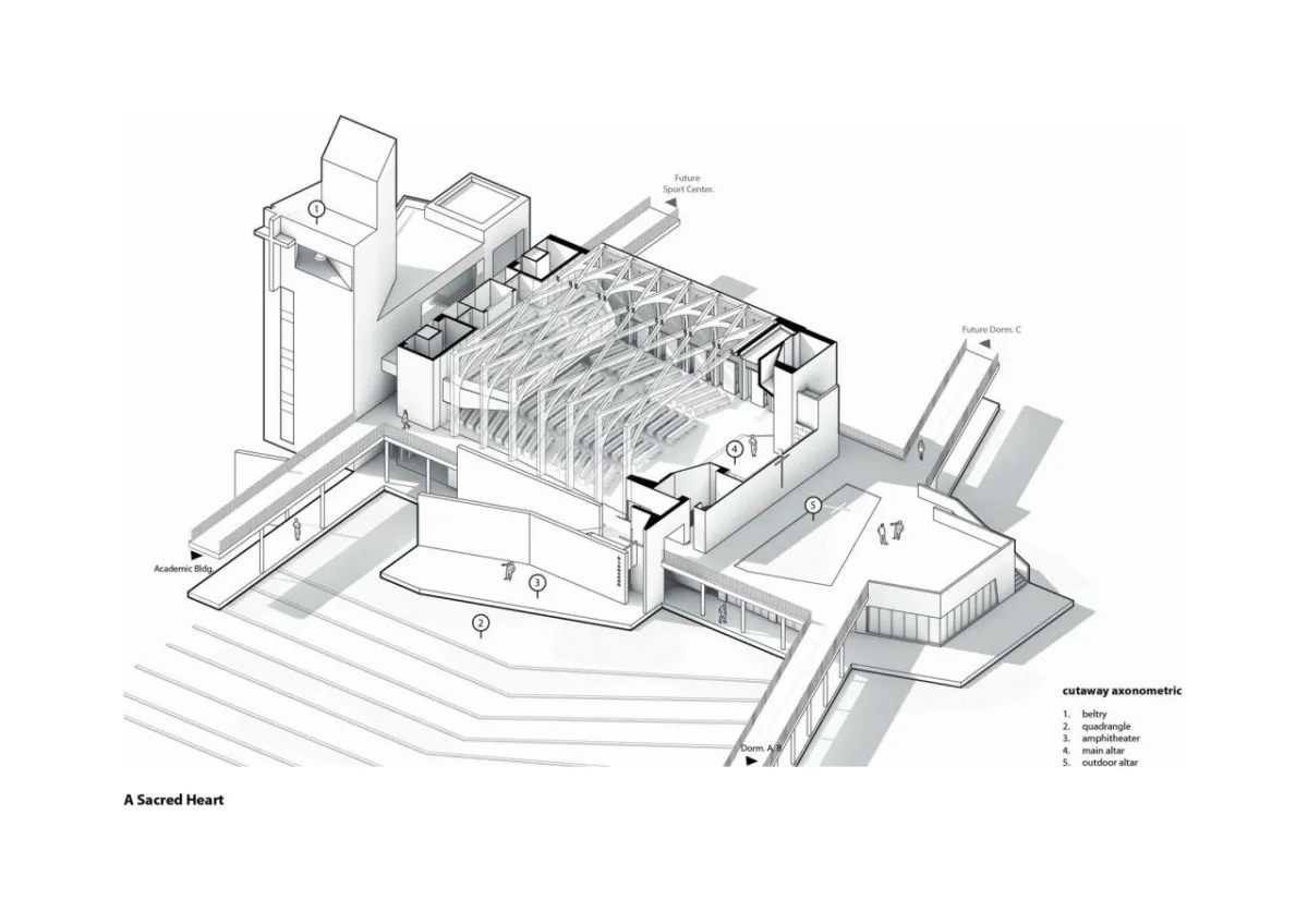 BIM建筑|中华福音神研究学院八德校区教堂 / 潘冀联合建筑师事务所