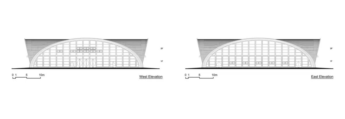 BIM建筑|东南大学游泳馆 / 周琦工作室