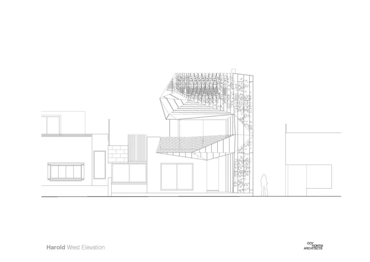 BIM建筑|戏剧化结构，哈洛德住宅 / Coy Yiontis Architects