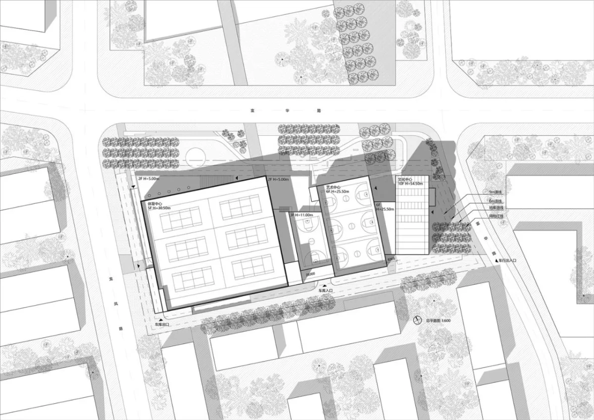 BIM建筑|社区源点：坪地街道综合文体中心方案 /也似建筑+广州市城市规划勘测设计研究院（GZPI）