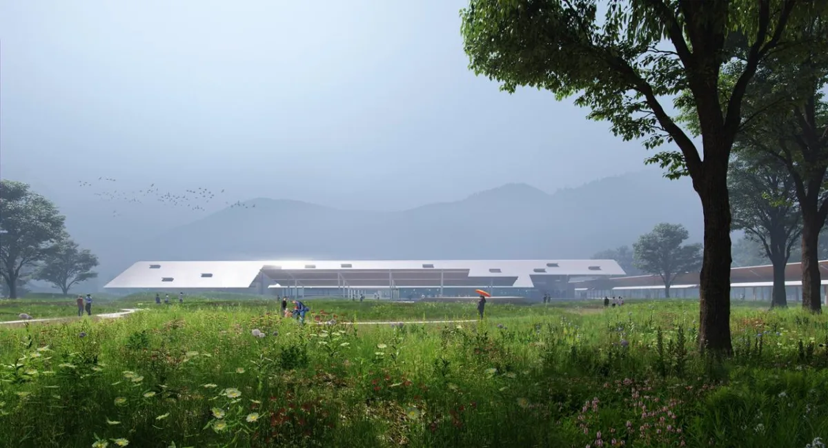 BIM建筑|瞬间公园 INSTANT PARK：甬台温高速公路改扩建工程院桥服务区设计方案 / 也似建筑