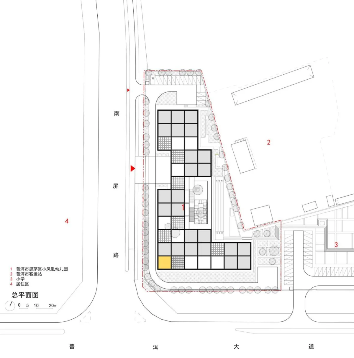 BIM建筑|普洱市思茅区小凤凰幼儿园 / 华南理工大学建筑设计研究院 陶郅工作室