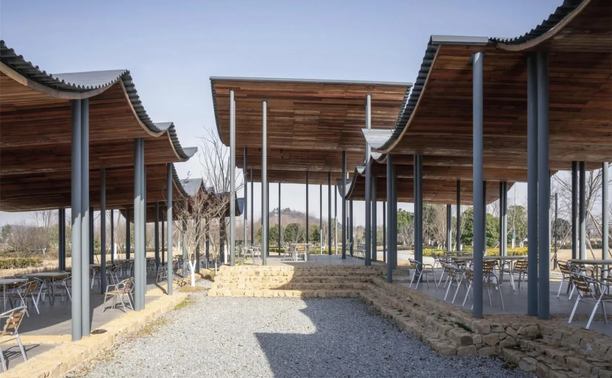 BIM建筑|径山花海帐亭 / 浙江农林大学园林设计院 + 杭州东维建筑