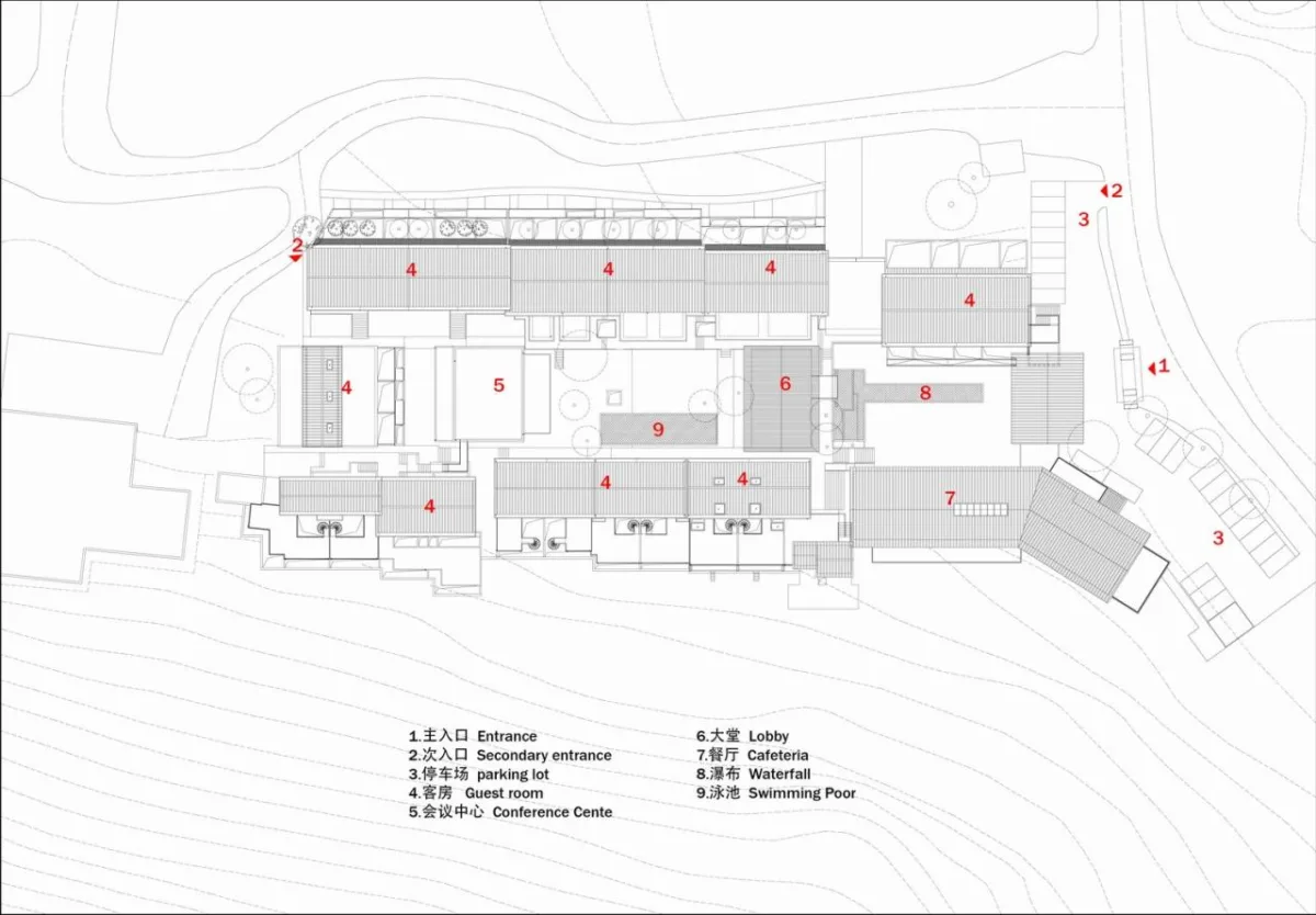 BIM建筑|瀑布下的诗意栖居:尧珈•瀑布村 /上海尧舜建筑设计有限公司