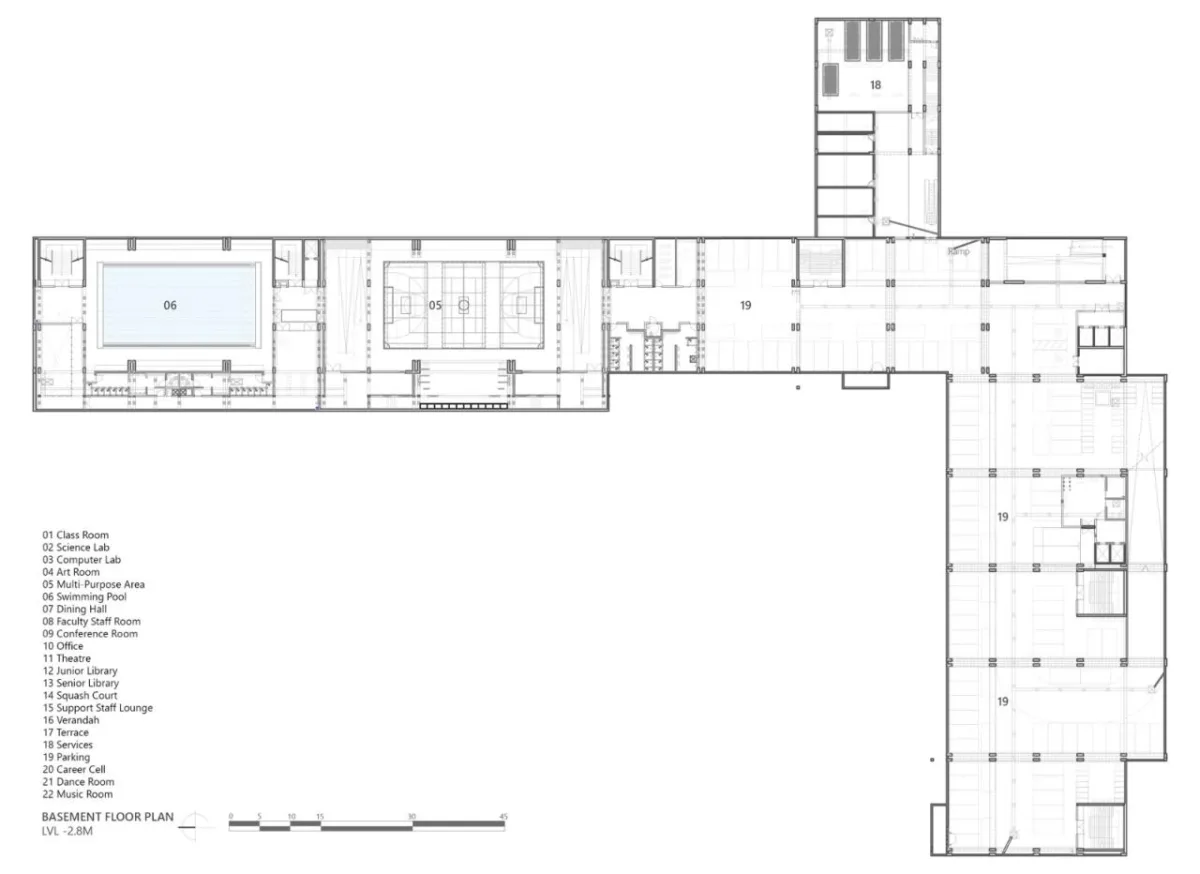 BIM建筑|Shiv Nadar 学校 / Stephane Paumier Architects