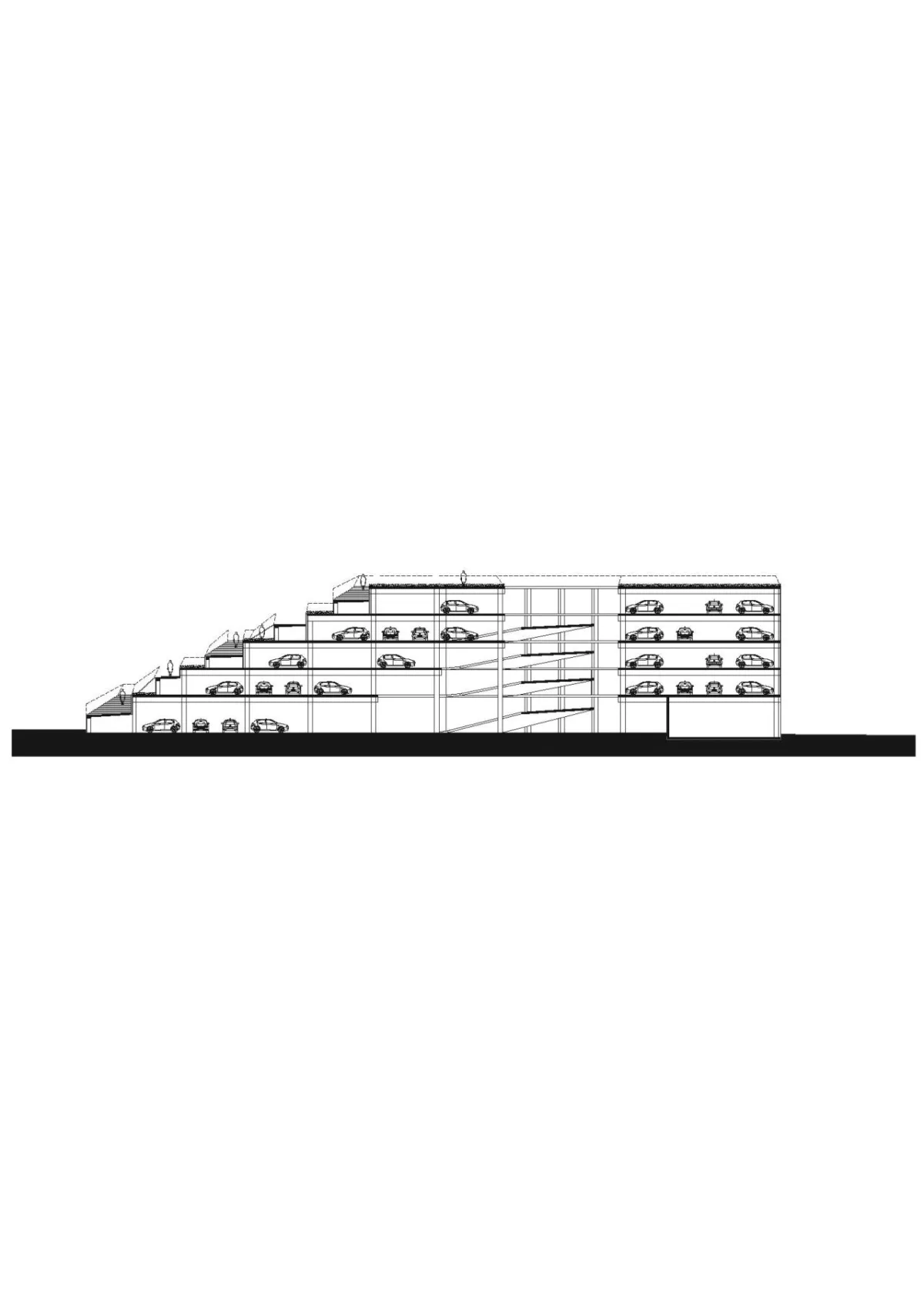 BIM建筑|梯田停车场 Saukonlaituri / ALA Architects