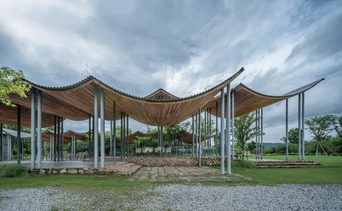BIM建筑|径山花海帐亭 / 浙江农林大学园林设计院 + 杭州东维建筑