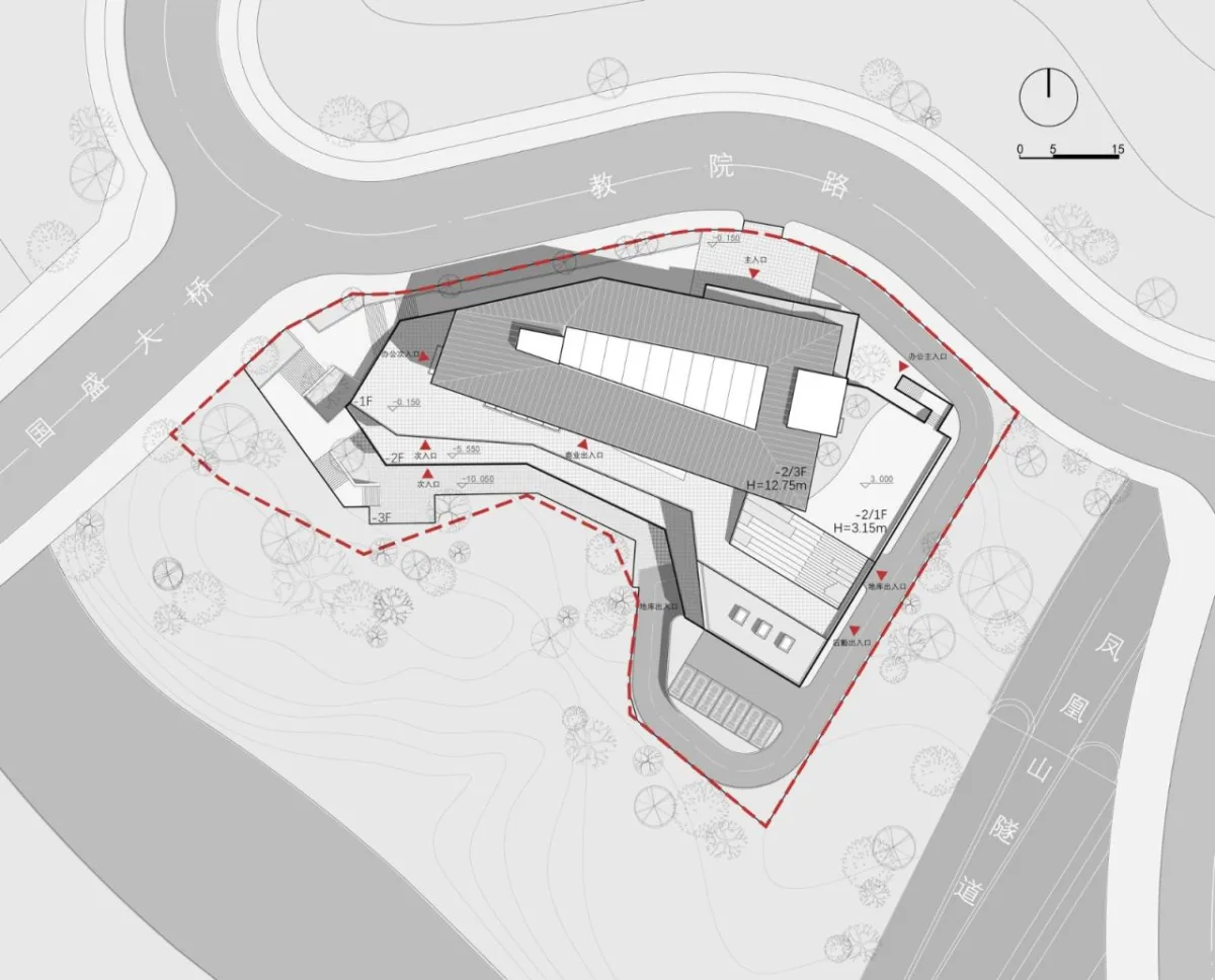 BIM建筑|磁器口服务中心 / 重庆悦集建筑设计