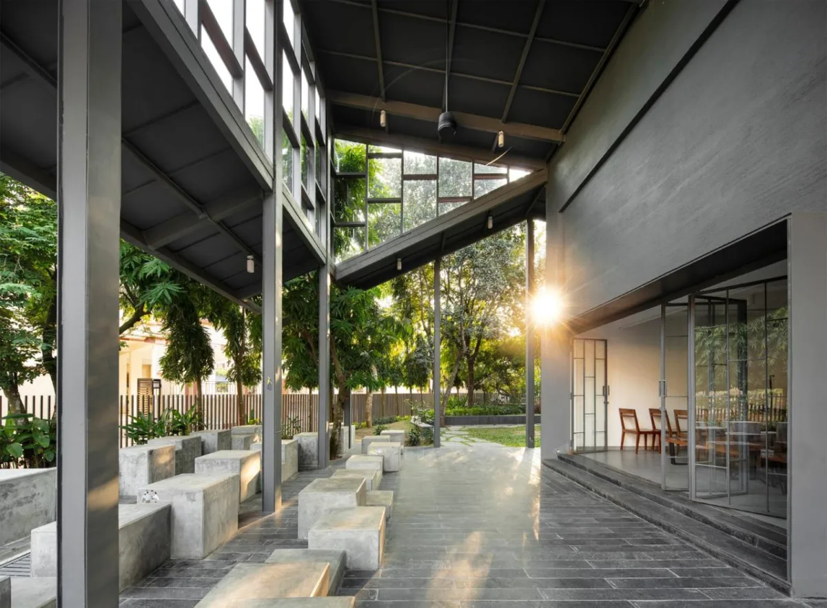 BIM建筑|Arthshila文化中心 – 文化适应及再利用私人基础设施 / Abin Design Studio