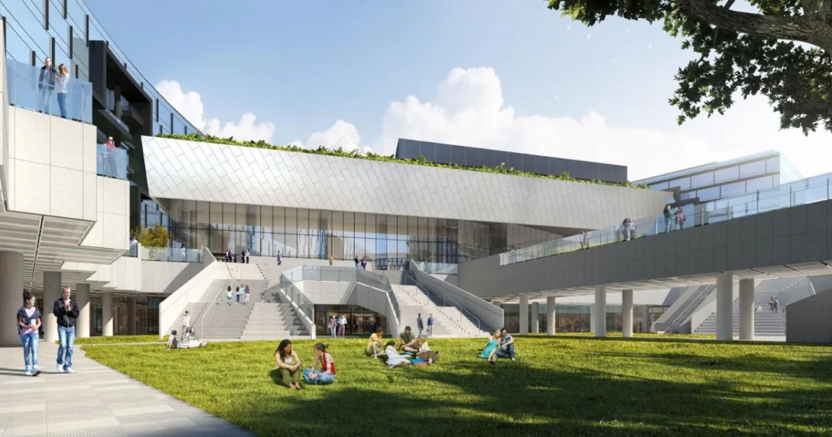 BIM建筑|律动绿洲，超越凝固时刻：临空超大型围合式建筑 / BAU建筑与城市设计事务所