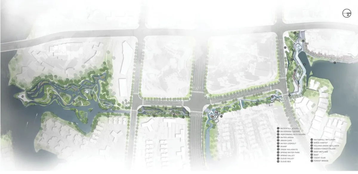 BIM建筑|景观设计：麓湖水线公园 / Lab D+H
