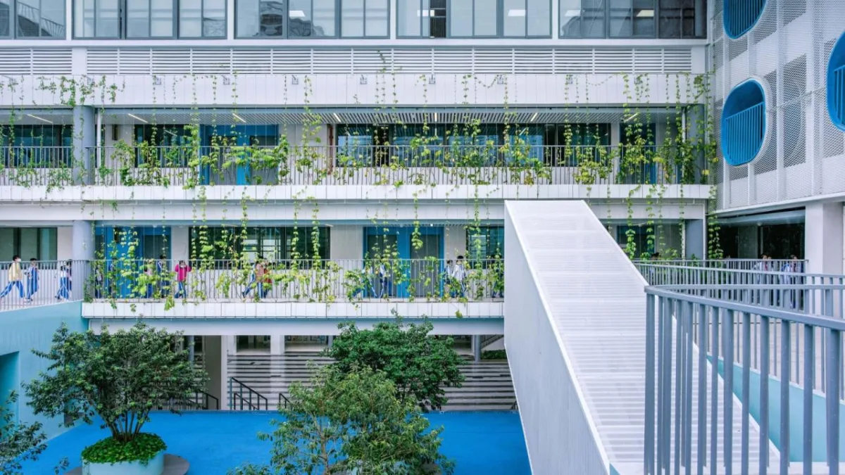BIM建筑|学习层台—深圳福强小学 / 众建筑