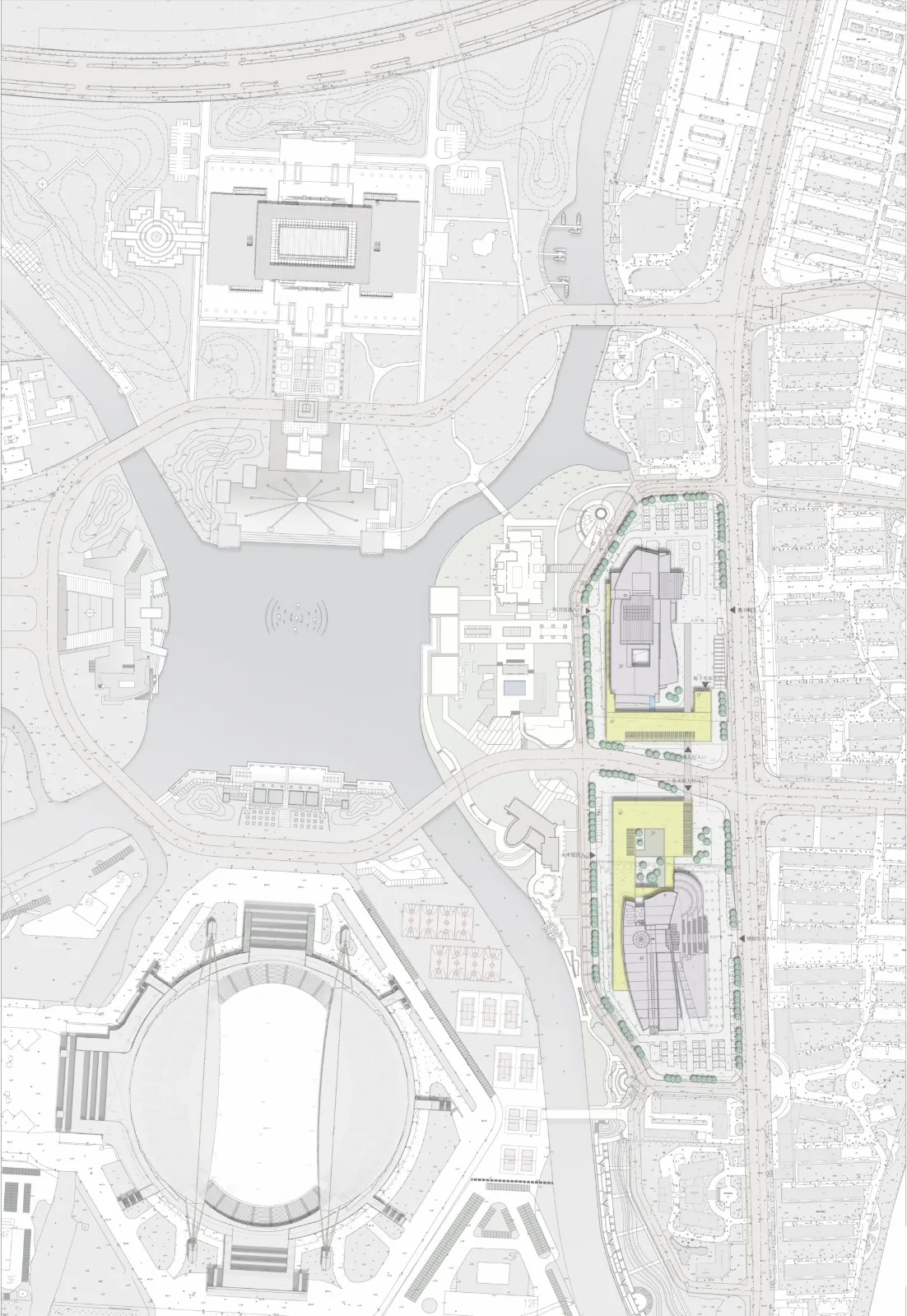BIM建筑|“纪念空间的更新重塑”嘉兴博物馆图书馆改扩建 / 秦洛峰-STI Studio+浙江省院