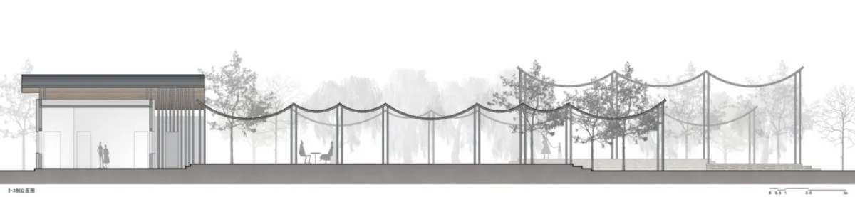 BIM建筑|径山花海帐亭 / 浙江农林大学园林设计院 + 杭州东维建筑