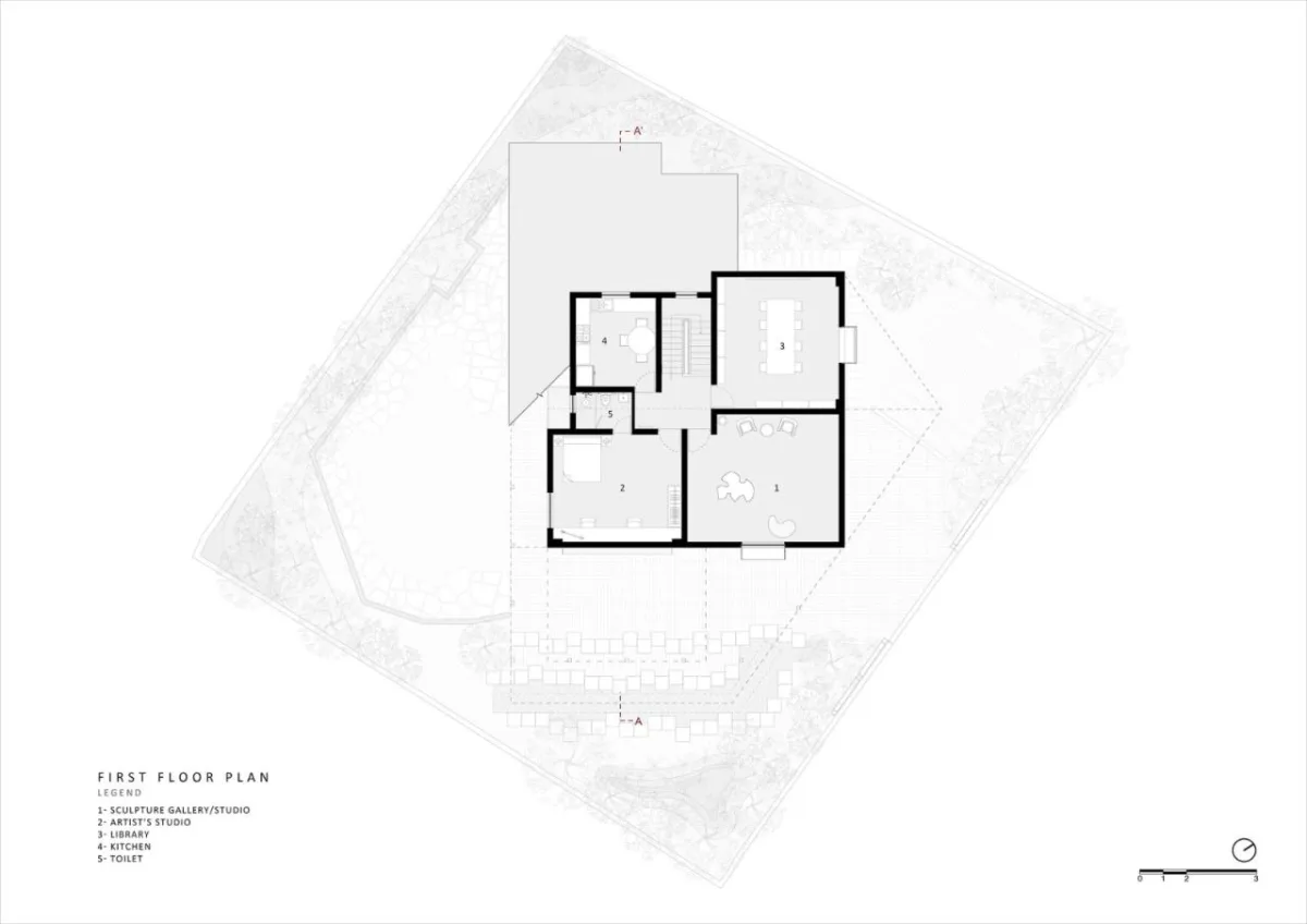 BIM建筑|Arthshila文化中心 – 文化适应及再利用私人基础设施 / Abin Design Studio