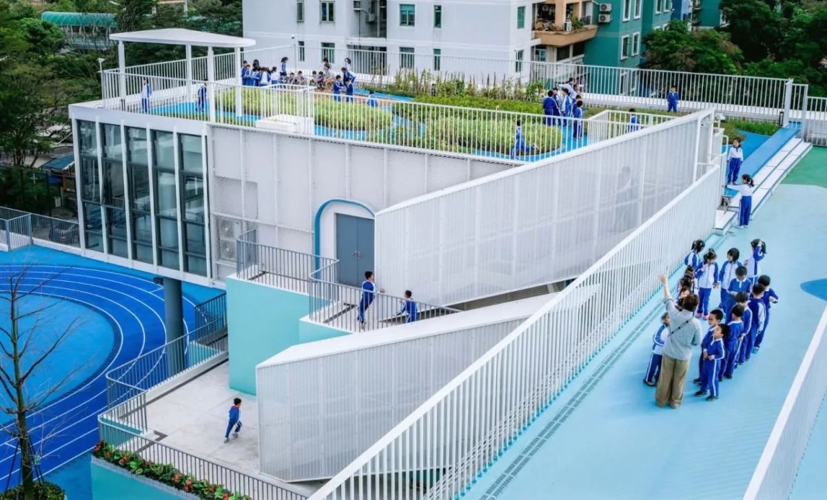BIM建筑|学习层台—深圳福强小学 / 众建筑