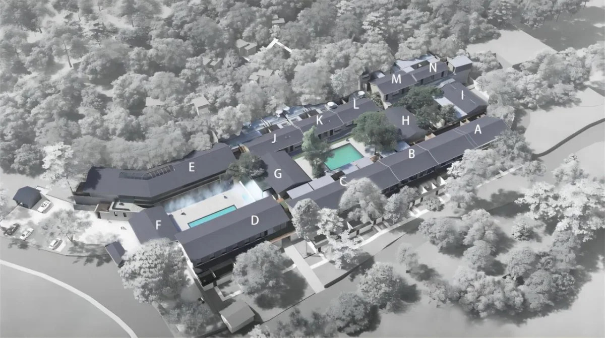 BIM建筑|瀑布下的诗意栖居:尧珈•瀑布村 /上海尧舜建筑设计有限公司