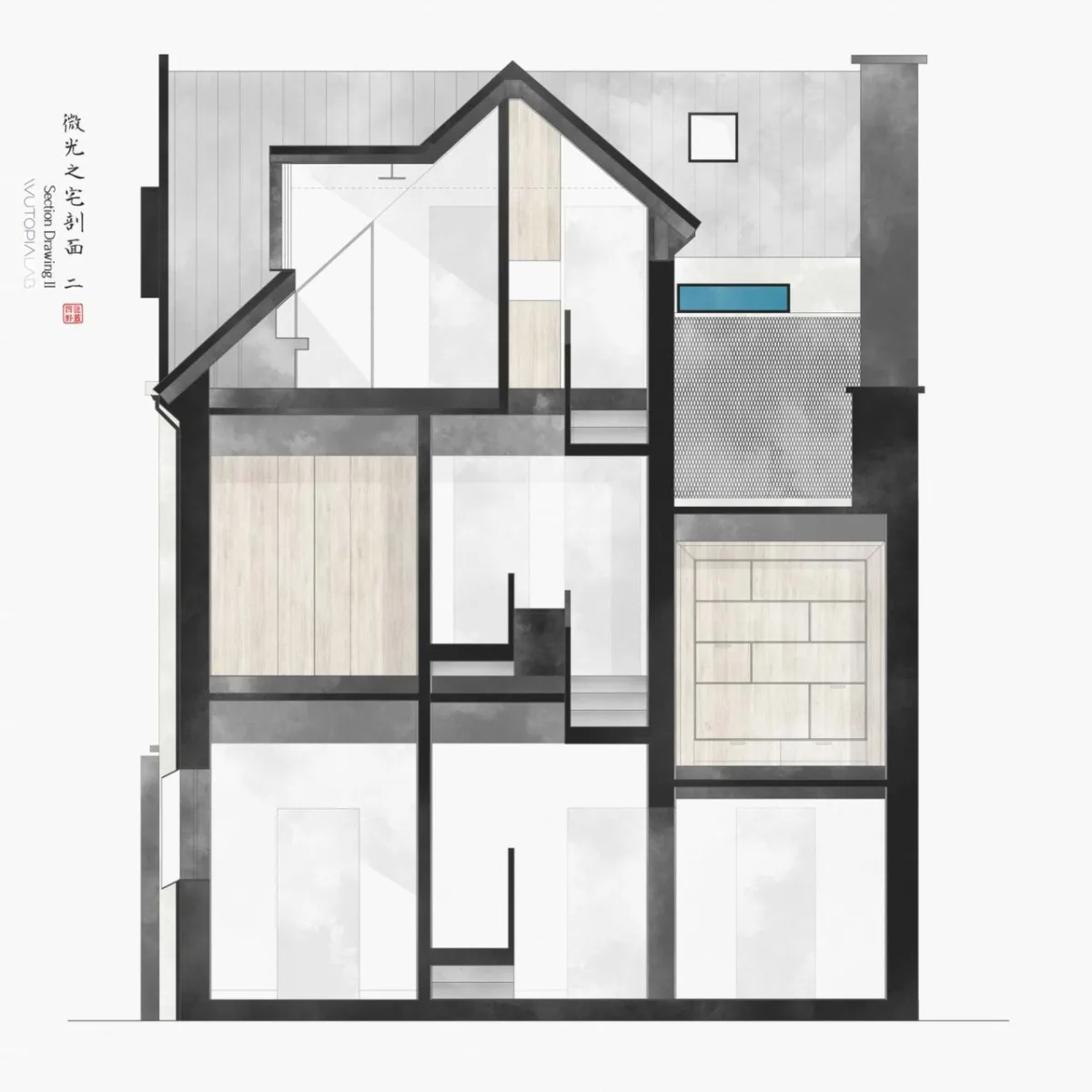 BIM建筑|微光之宅 / Wutopia Lab