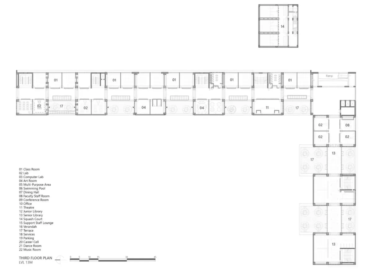 BIM建筑|Shiv Nadar 学校 / Stephane Paumier Architects