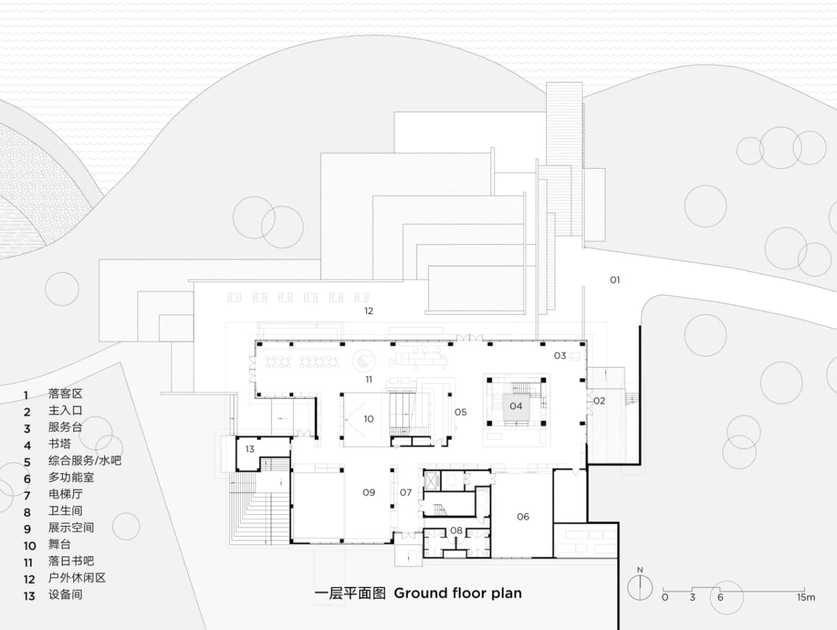 BIM建筑|光的中庭：泊心域社区邻里中心 / 孟凡浩-line+建筑事务所