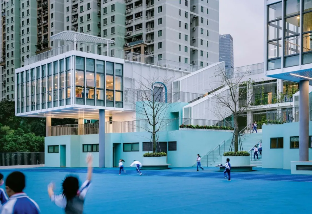 BIM建筑|学习层台—深圳福强小学 / 众建筑