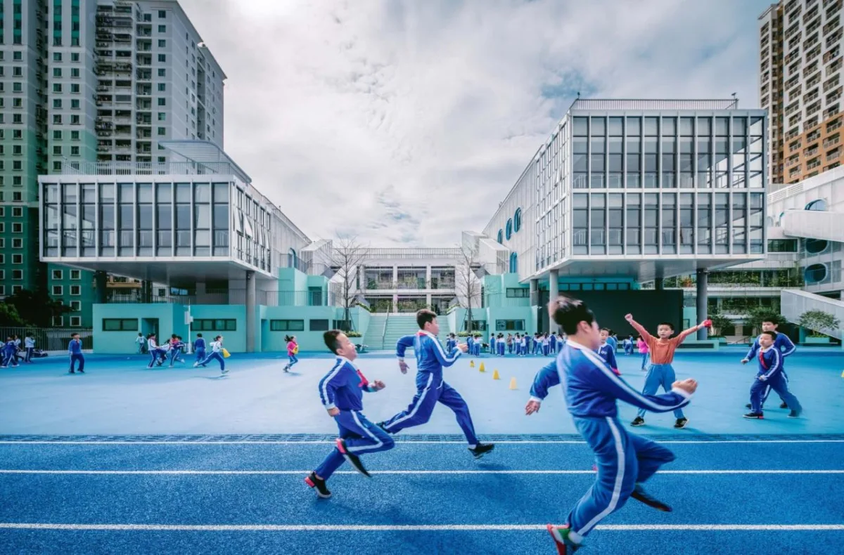 BIM建筑|学习层台—深圳福强小学 / 众建筑