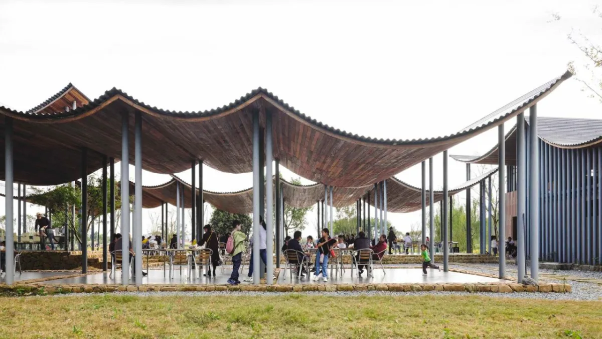 BIM建筑|径山花海帐亭 / 浙江农林大学园林设计院 + 杭州东维建筑