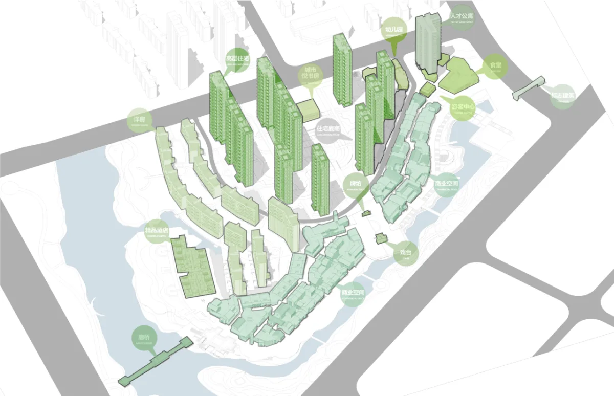 BIM建筑|古韵与新生，空间与群像：阜阳罍街 / 柏涛建筑