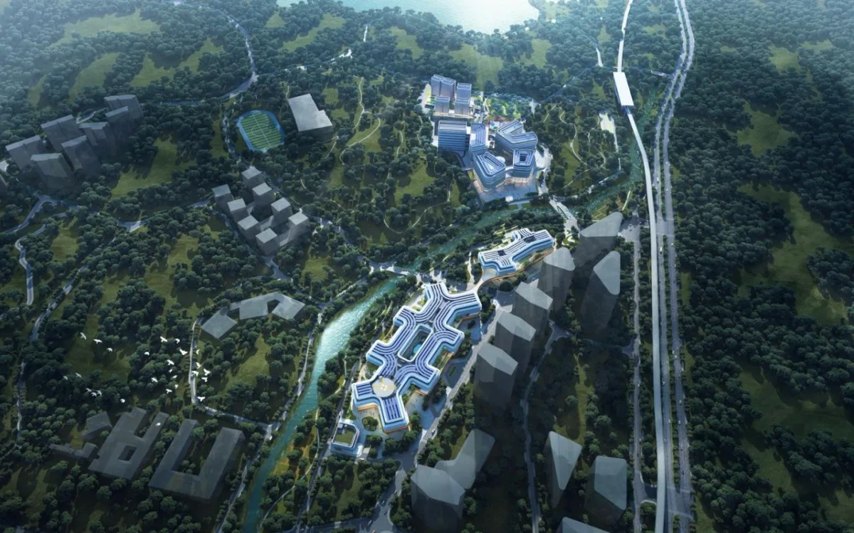 BIM建筑|以山水动脉形塑医校综合体：南方科技大学医学院及 南方科技大学附属医院 / 盖博建筑设计事务所