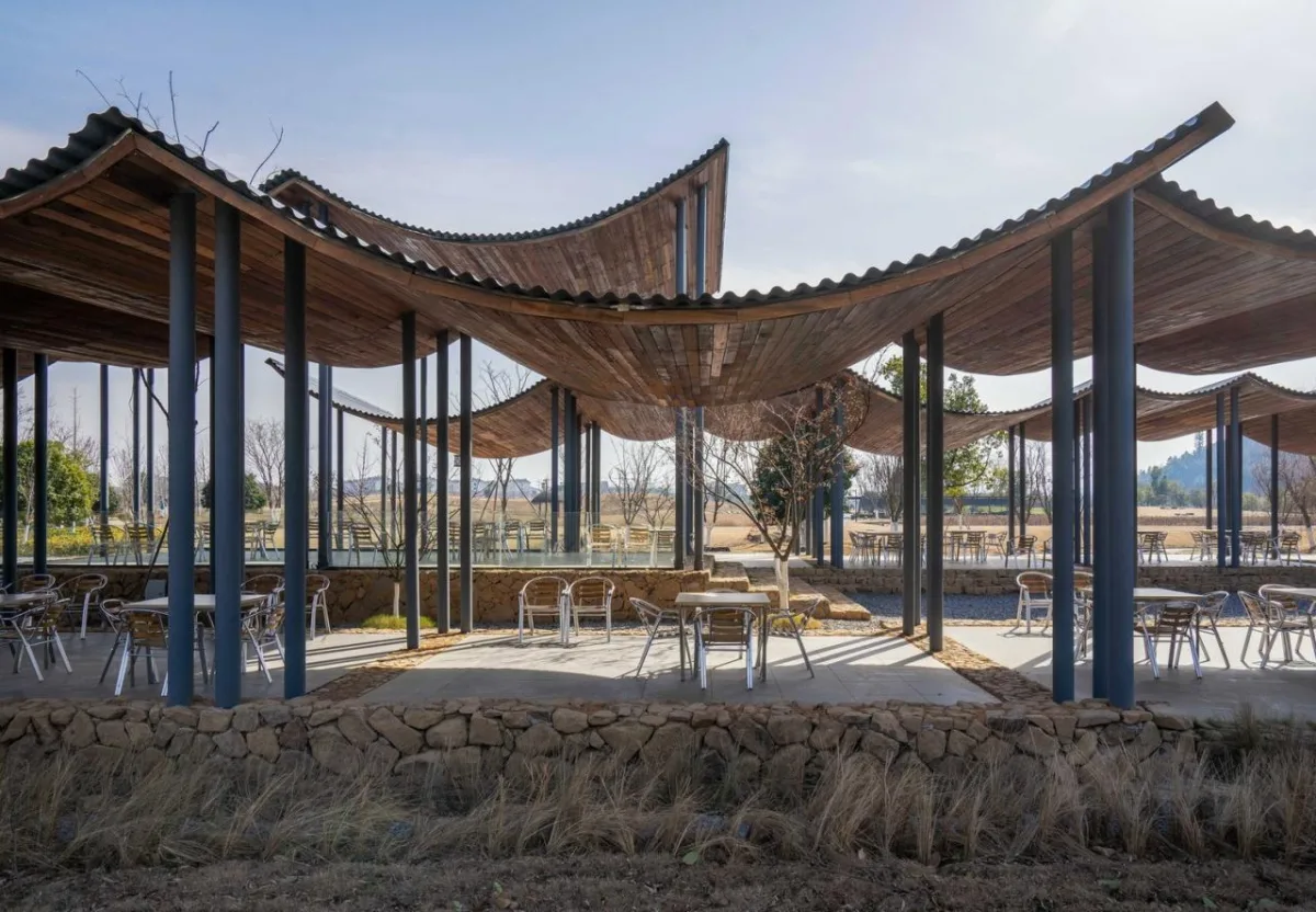 BIM建筑|径山花海帐亭 / 浙江农林大学园林设计院 + 杭州东维建筑