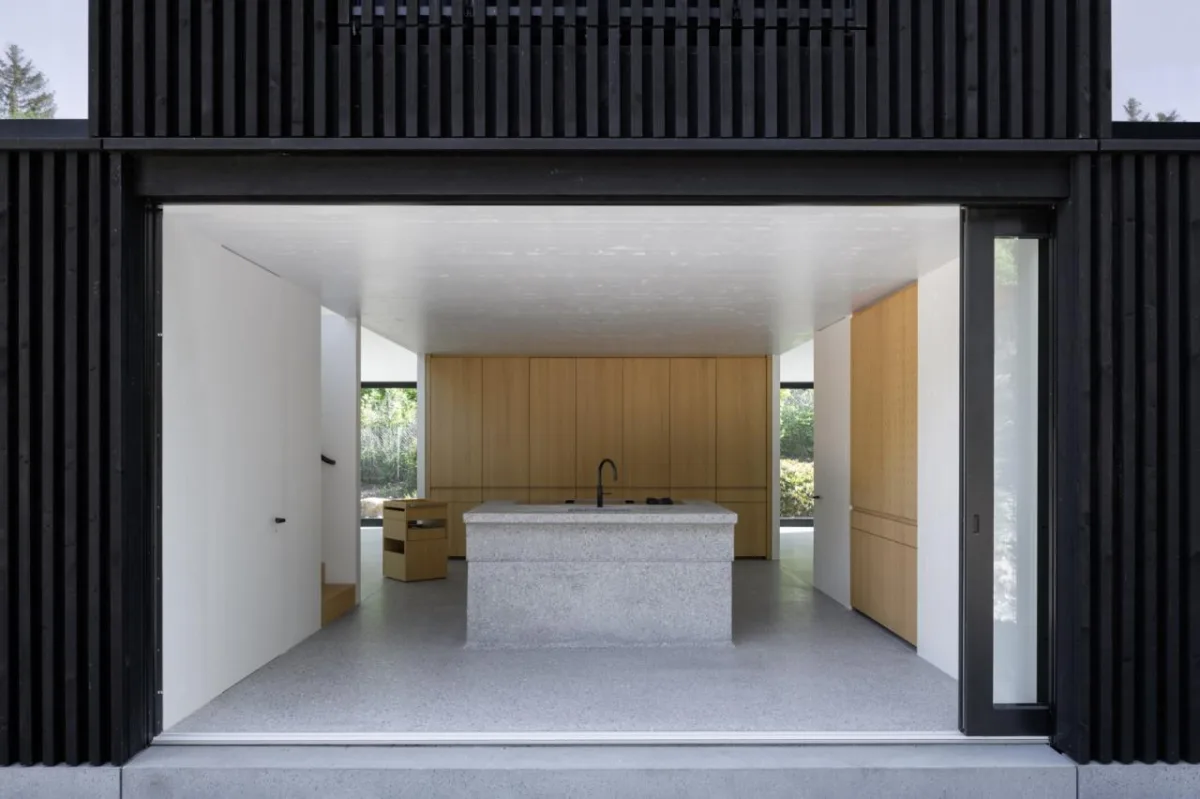 BIM建筑|木质立方体，湖边木屋 / Appels Architekten