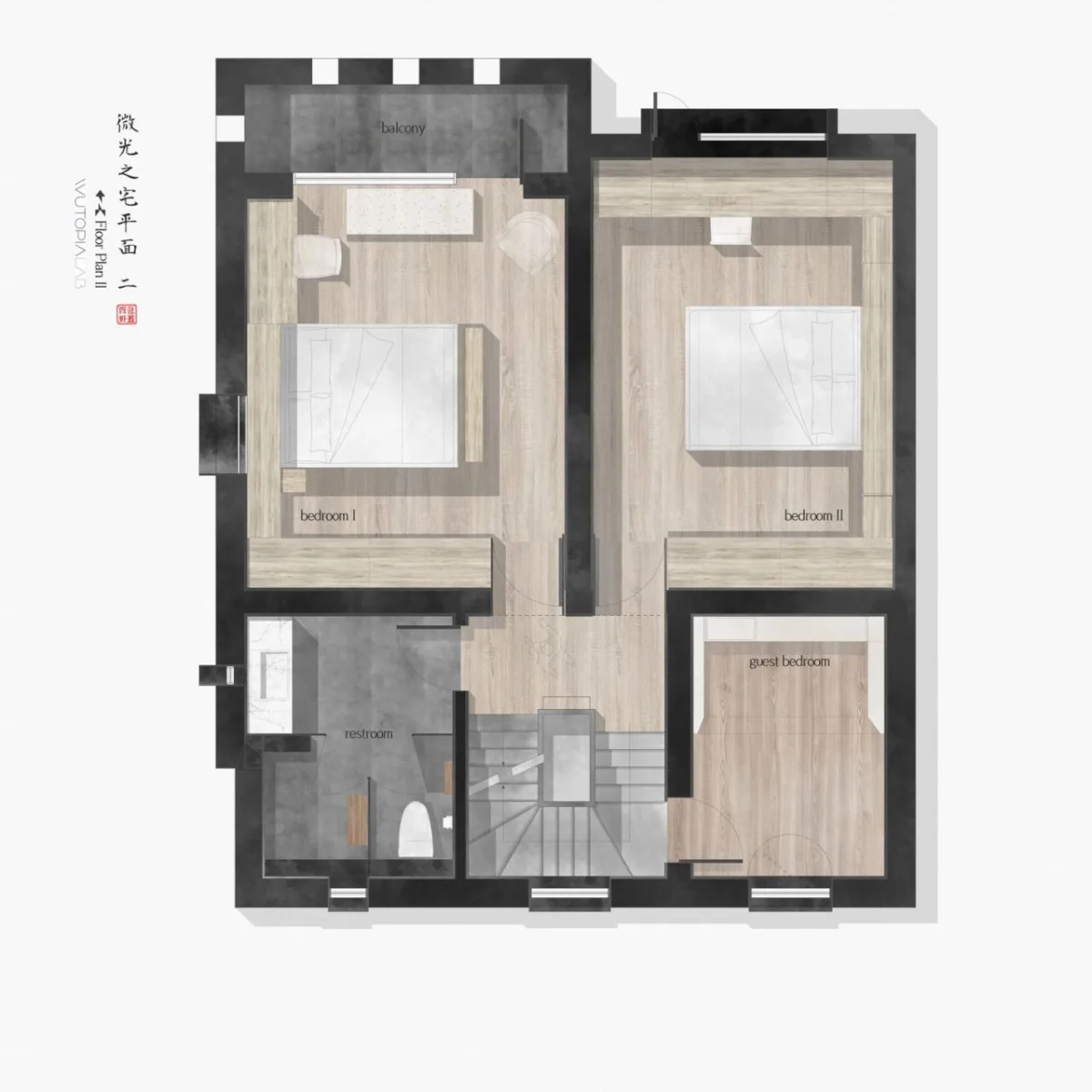 BIM建筑|微光之宅 / Wutopia Lab