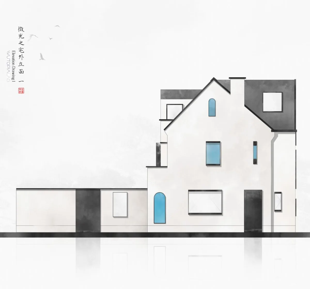 BIM建筑|微光之宅 / Wutopia Lab