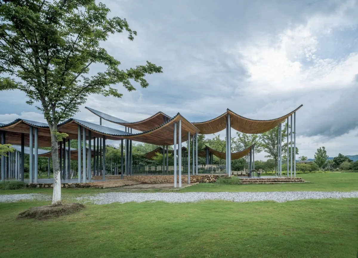 BIM建筑|径山花海帐亭 / 浙江农林大学园林设计院 + 杭州东维建筑