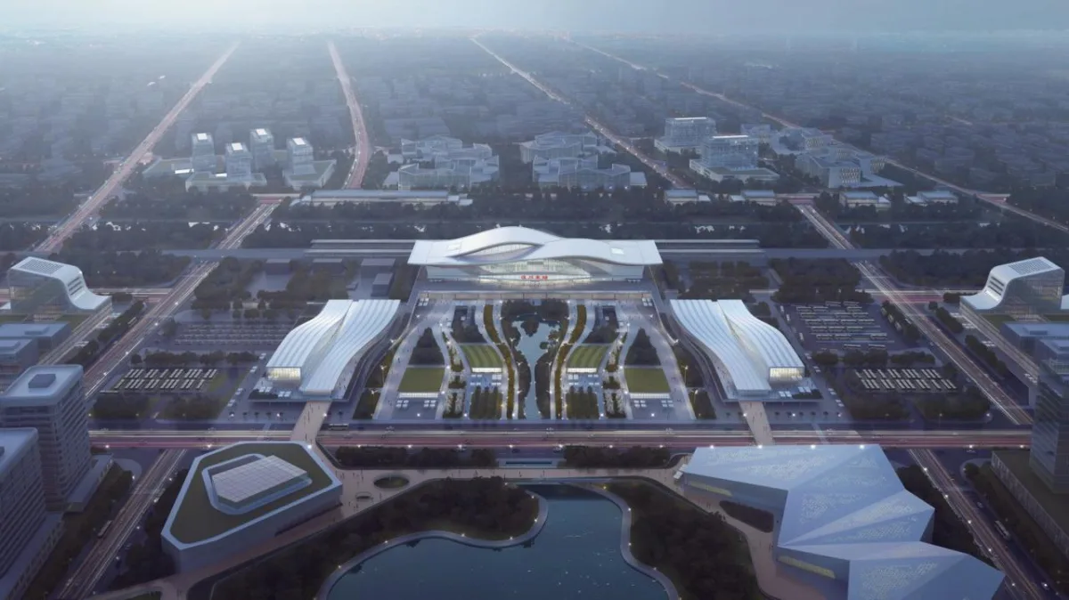 BIM建筑|新建沪渝蓉高铁武宜段——汉川东站 / 中南建筑设计院股份有限公司