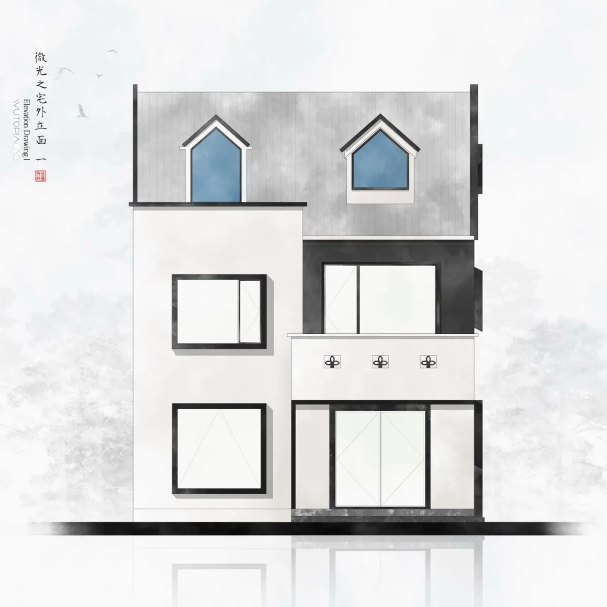 BIM建筑|微光之宅 / Wutopia Lab