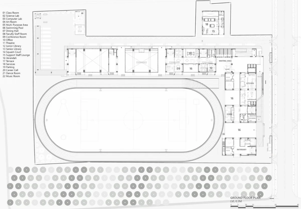 BIM建筑|Shiv Nadar 学校 / Stephane Paumier Architects