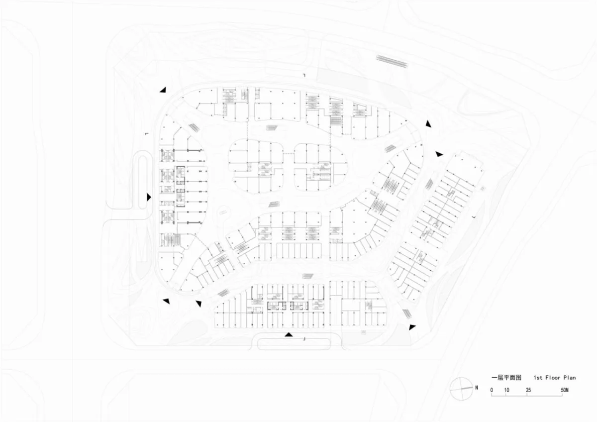 BIM建筑|山水之城·泰汶城市广场 / 简和建筑