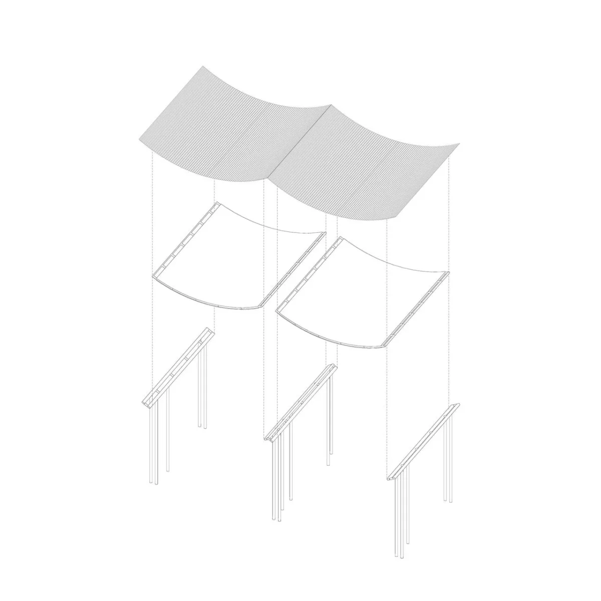 BIM建筑|径山花海帐亭 / 浙江农林大学园林设计院 + 杭州东维建筑