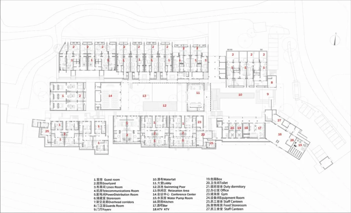 BIM建筑|瀑布下的诗意栖居:尧珈•瀑布村 /上海尧舜建筑设计有限公司