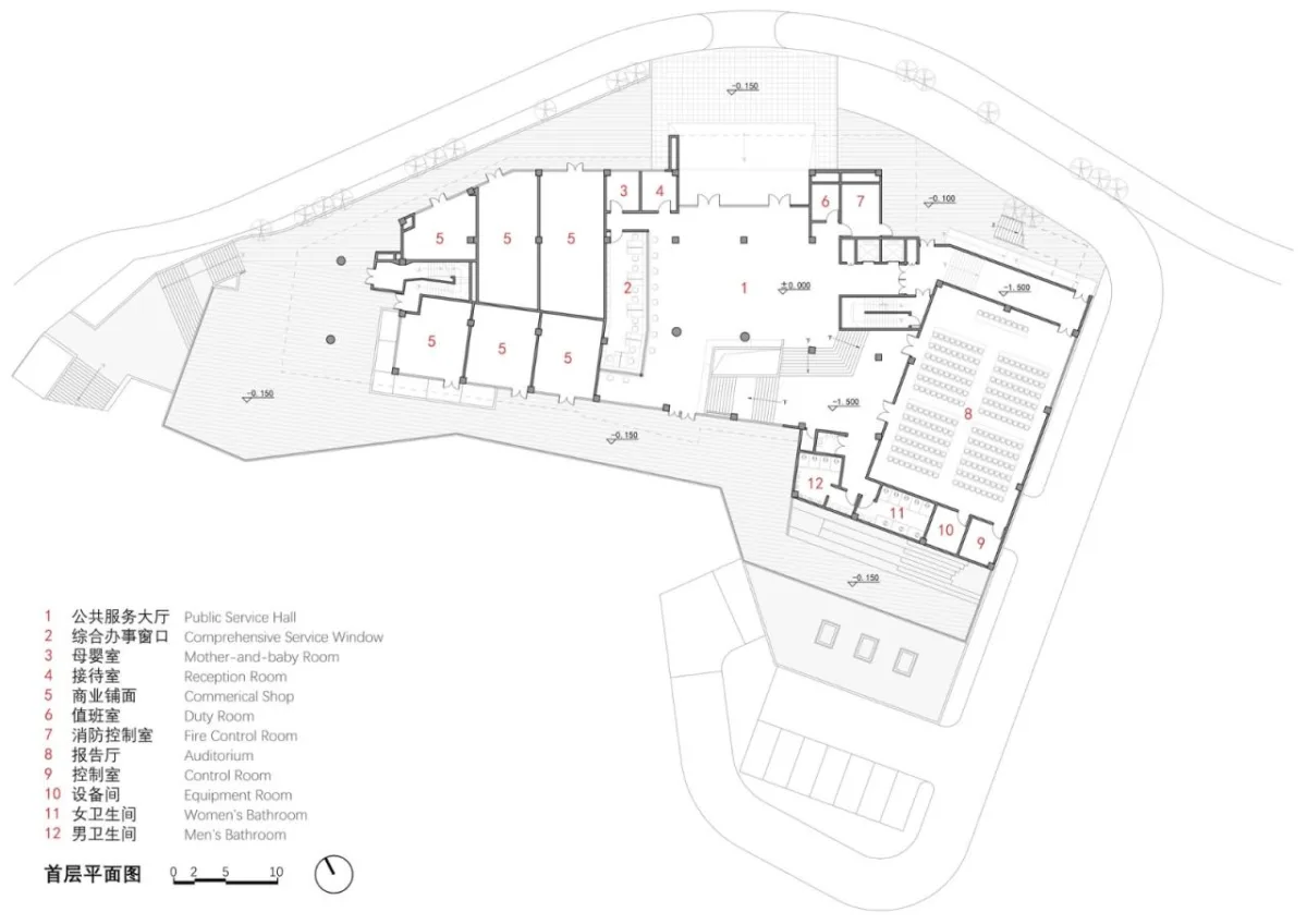 BIM建筑|磁器口服务中心 / 重庆悦集建筑设计