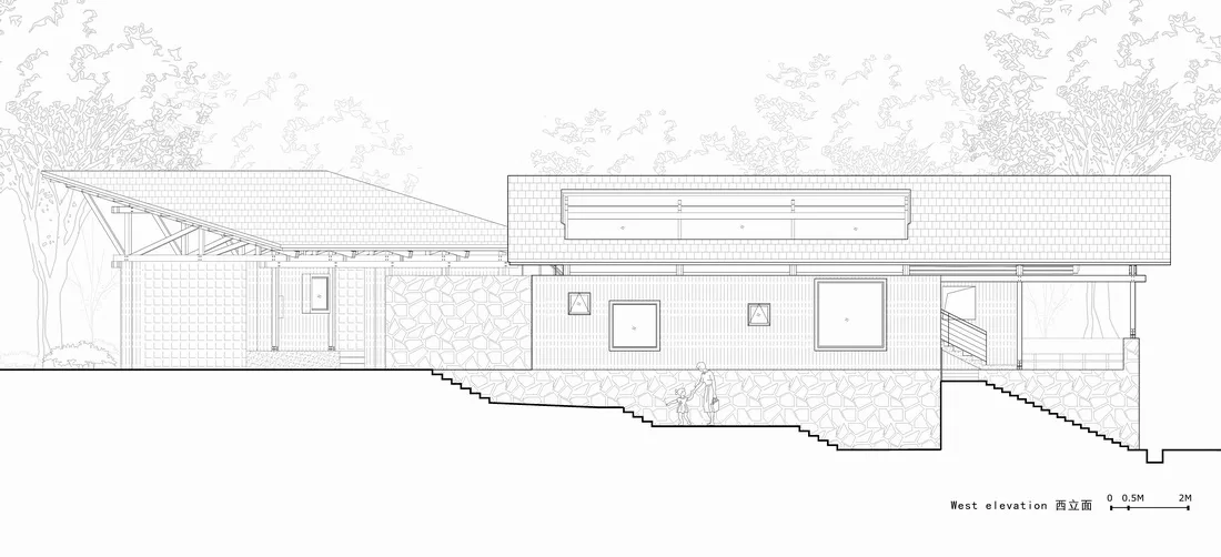 BIM建筑|留坝瓦窑沟多功能服务中心 / 尌林建筑设计事务所