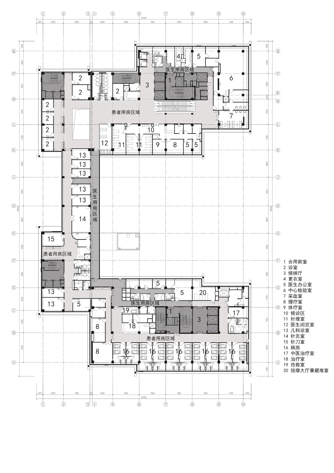 BIM建筑|中国残联北京按摩医院扩建项目 / 中国电子工程设计院王振军工作室+“蔓·设计”研究中心