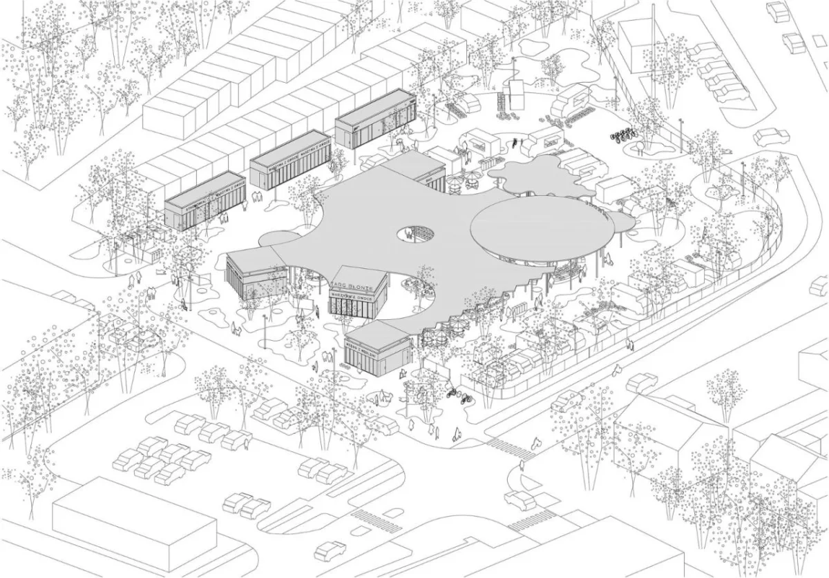 BIM建筑|“阴影建筑”，布沃涅市场 / Aleksandra Wasilkowska Architectural Studio