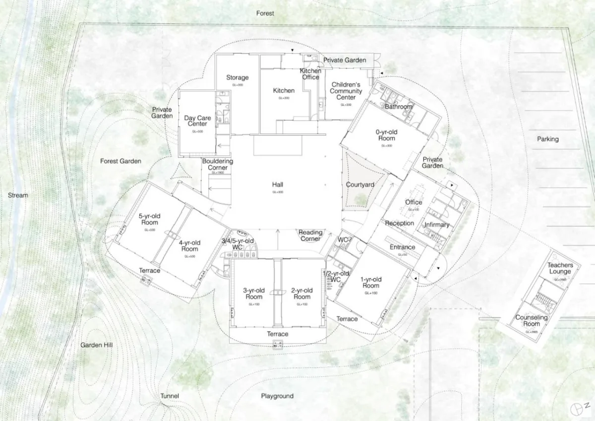 BIM建筑|儿童的森林托儿所 / 山下贵成建筑设计