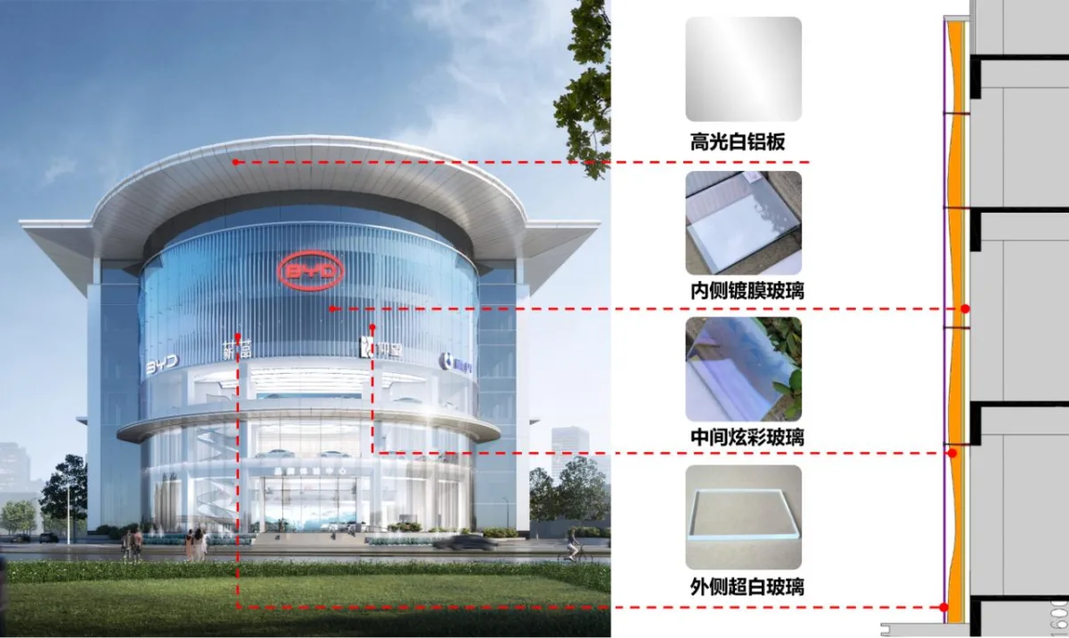 BIM建筑|启迪未来 江城地标：武汉比亚迪品牌体验中心 / 成执设计