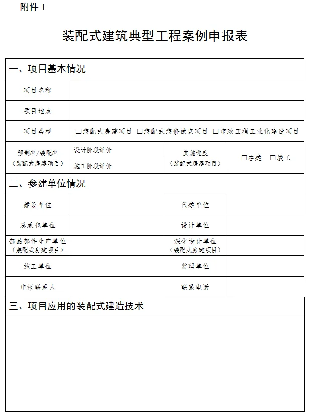 装配式政策|福建省组织申报装配式建筑典型工程案例（第二批）的通知