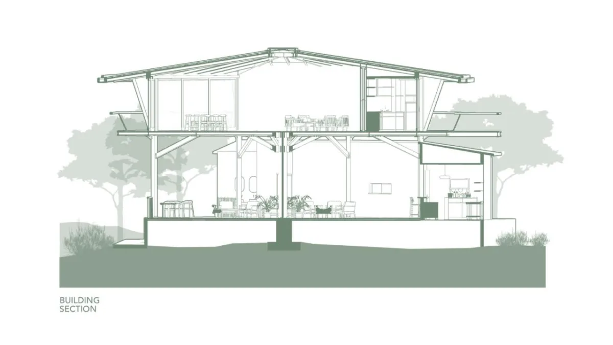 BIM建筑|八角餐厅和工作区 / Stilt Studios