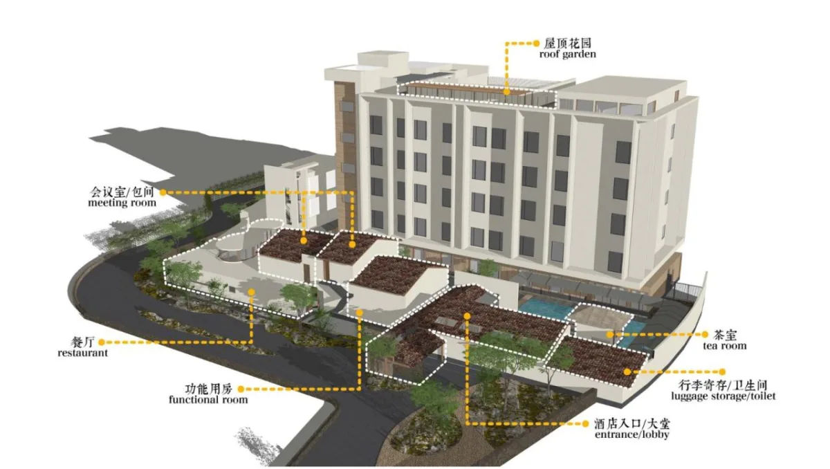 BIM建筑|上海世博元古酒店 / 无之设计