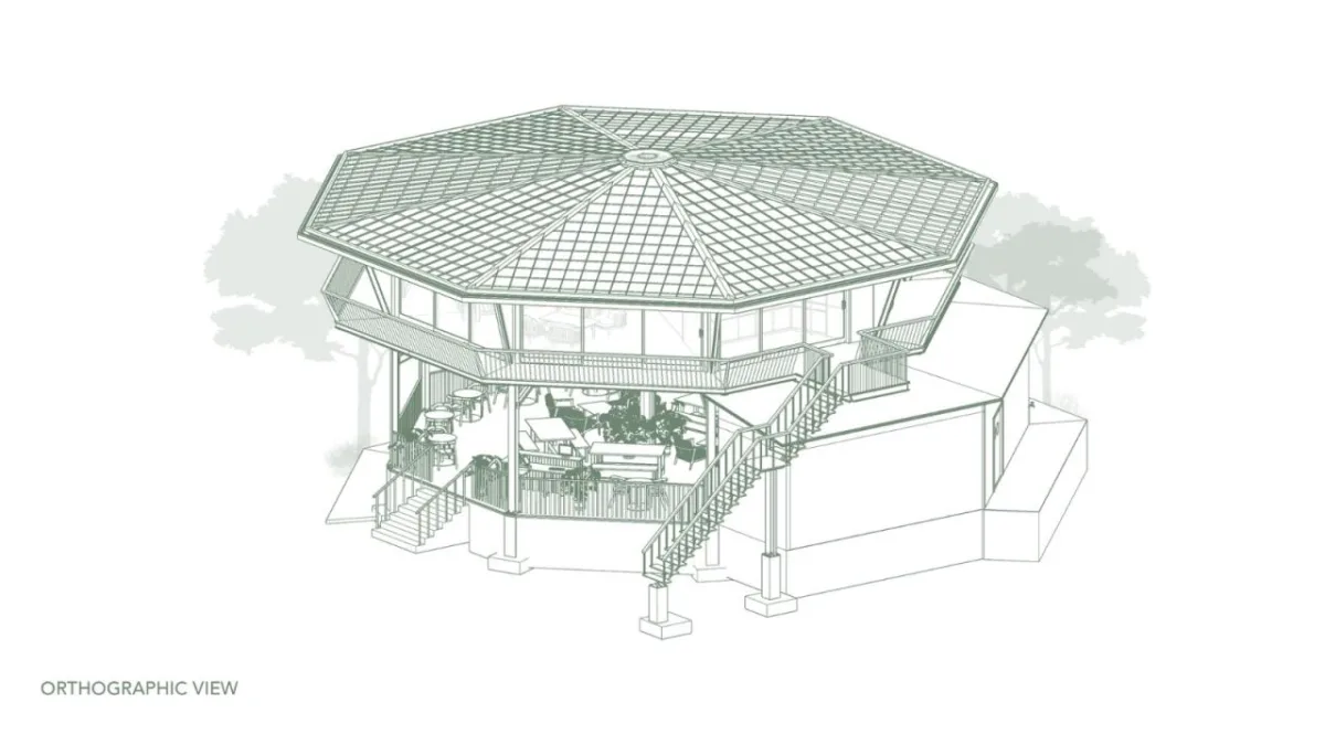 BIM建筑|八角餐厅和工作区 / Stilt Studios